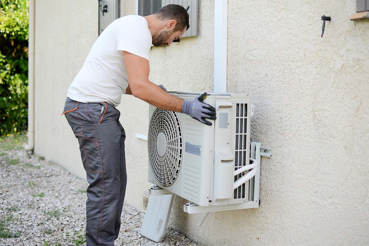 installing a ductless unit install